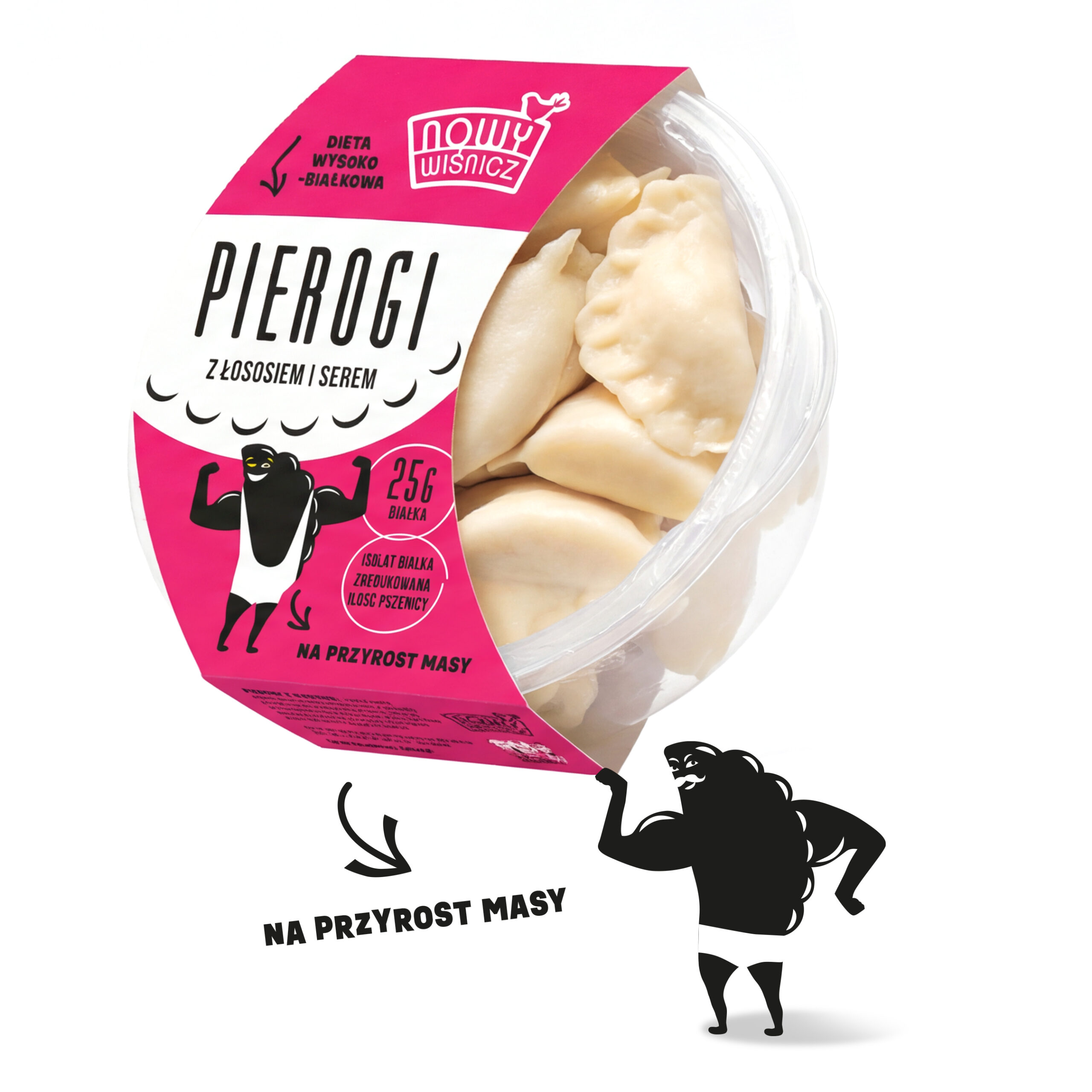 Projekt opakowań na Pierogi Proteinowe