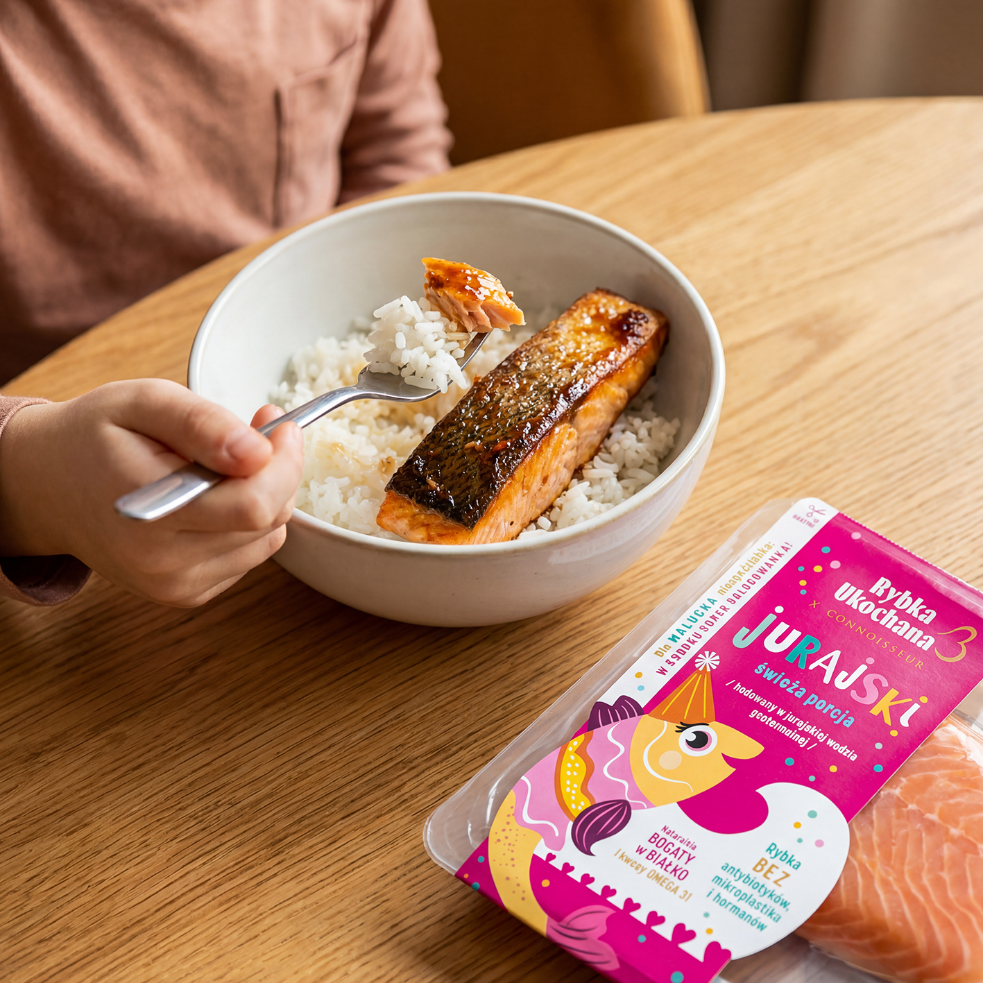 Projekt opakowania na łososia