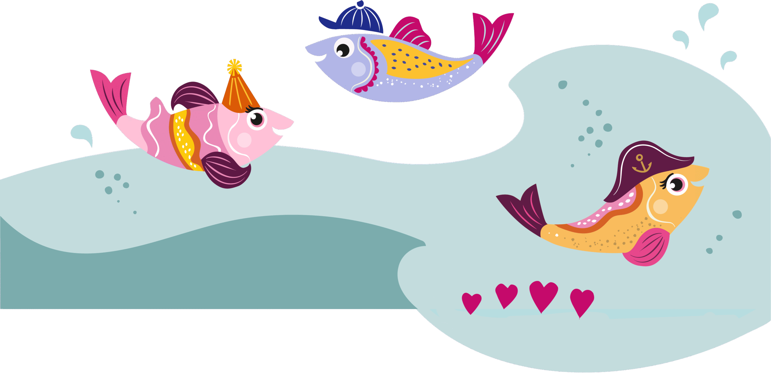 Rybka ukochana opakowania rybne dla dzieci